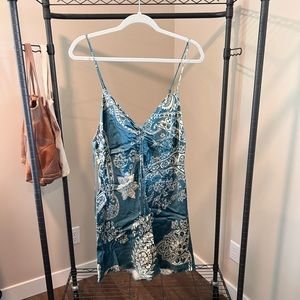 Zara Satin Effect Print Dress